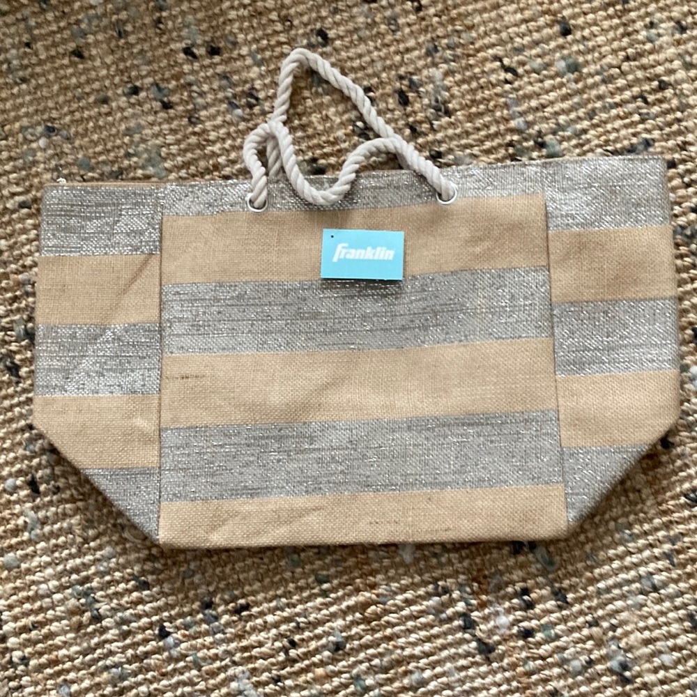 Beach Bag, New, By Franklin, 100% Jute